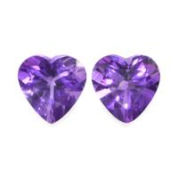 2.18 Ct.Tw.Total Carat Weight Amethyst Pair from Africa Video
