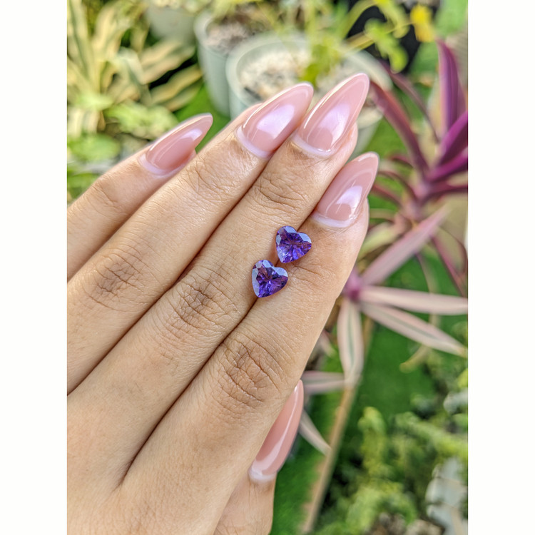 2.18 Ct.Tw. Amethyst Pair from Africa