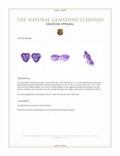 2.20 Ct.Tw.Total Carat Weight Purple Amethyst Pair from Africa Appraisal