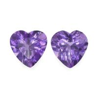 2.20 Ct.Tw.Total Carat Weight Amethyst Pair from Africa Video