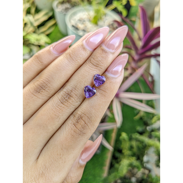 2.20 Ct.Tw. Amethyst Pair from Africa