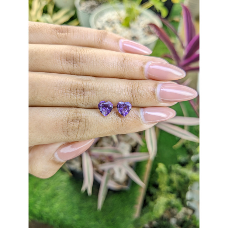 2.20 Ct.Tw. Amethyst Pair from Africa