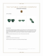 3.23 Ct.Tw.Total Carat Weight Bluish Green Sapphire Pair from Ceylon (Sri Lanka) Appraisal