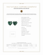 3.23 Ct.Tw.Total Carat Weight Sapphire Pair from Ceylon (Sri Lanka) Scan Report