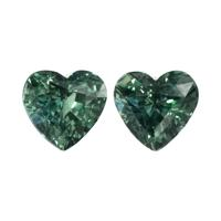 3.23&nbsp;Ct.Tw.Total Carat Weight Bluish Green Sapphire Pair from Ceylon (Sri Lanka) Video