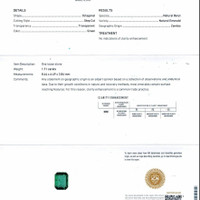 3.36 Ct.Tw.Total Carat Weight Emerald Pair from Zambia Scan Report