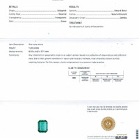 3.36 Ct.Tw.Total Carat Weight Emerald Pair from Zambia Scan Report