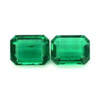 3.36 Ct.Tw.Total Carat Weight Emerald Pair from Zambia Video