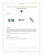 1.12 Ct.Tw.Total Carat Weight Bluish Green Sapphire Pair from Montana Appraisal