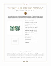 1.12 Ct.Tw.Total Carat Weight Bluish Green Sapphire Pair from Montana Scan Report