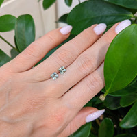 1.02&nbsp;Ct.Tw.Total Carat Weight Yellowish Green Sapphire Pair from Montana Life Style