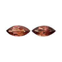 1.43 Ct.Tw.Total Carat Weight Reddish Pink Sapphire Pair from Mozambique Video