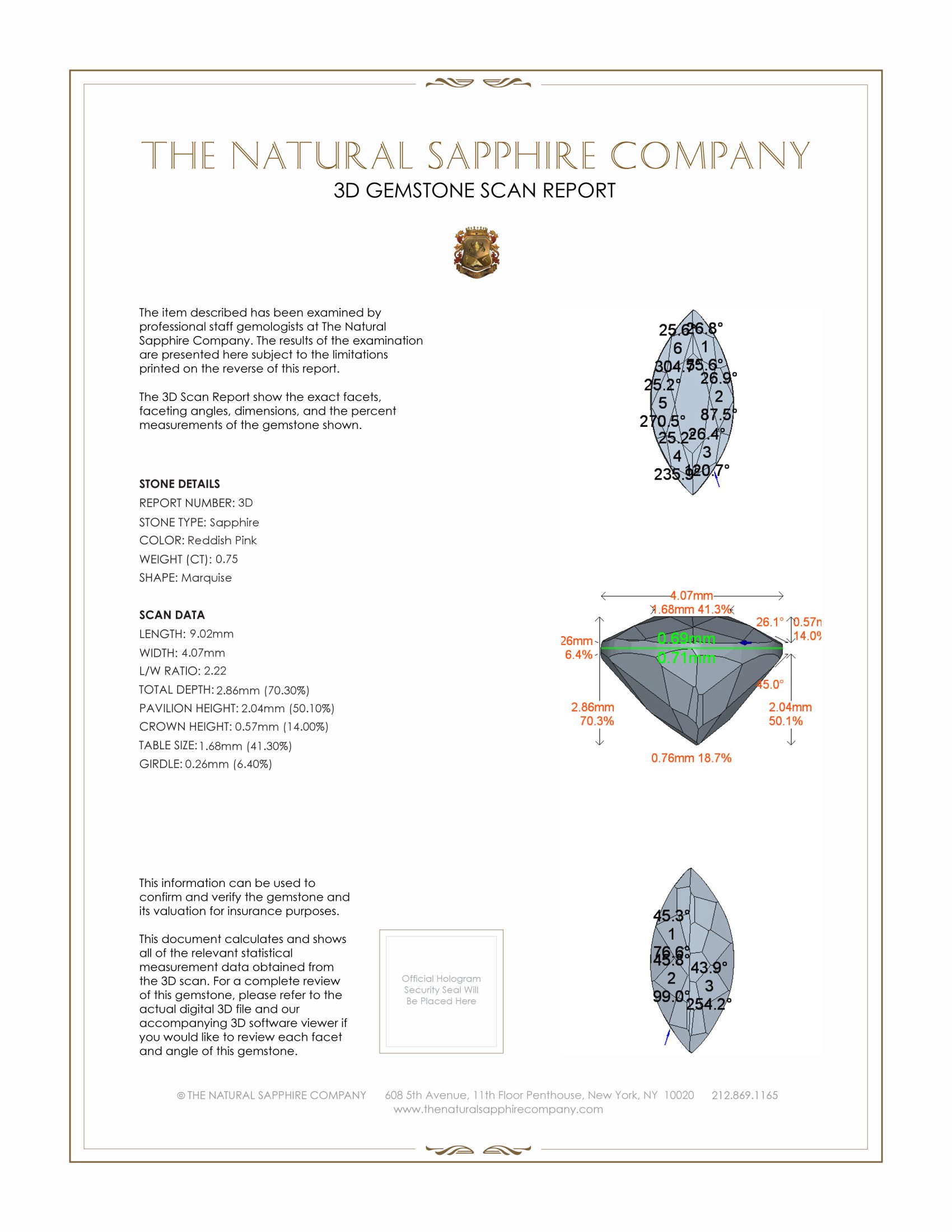 1.43 Ct.Tw. Reddish Pink Sapphire Pair from Mozambique