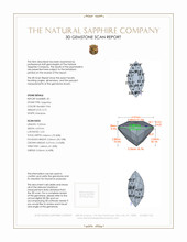 1.43&nbsp;Ct.Tw.Total Carat Weight Reddish Pink Sapphire Pair from Mozambique 3 D Scan Report