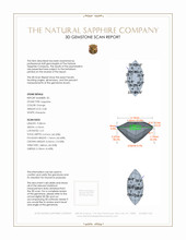 1.43 Ct.Tw.Total Carat Weight Reddish Pink Sapphire Pair from Mozambique 3 D Scan Report