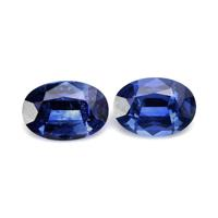2.43&nbsp;Ct.Tw.Total Carat Weight Blue Sapphire Pair from Ceylon (Sri Lanka) Video