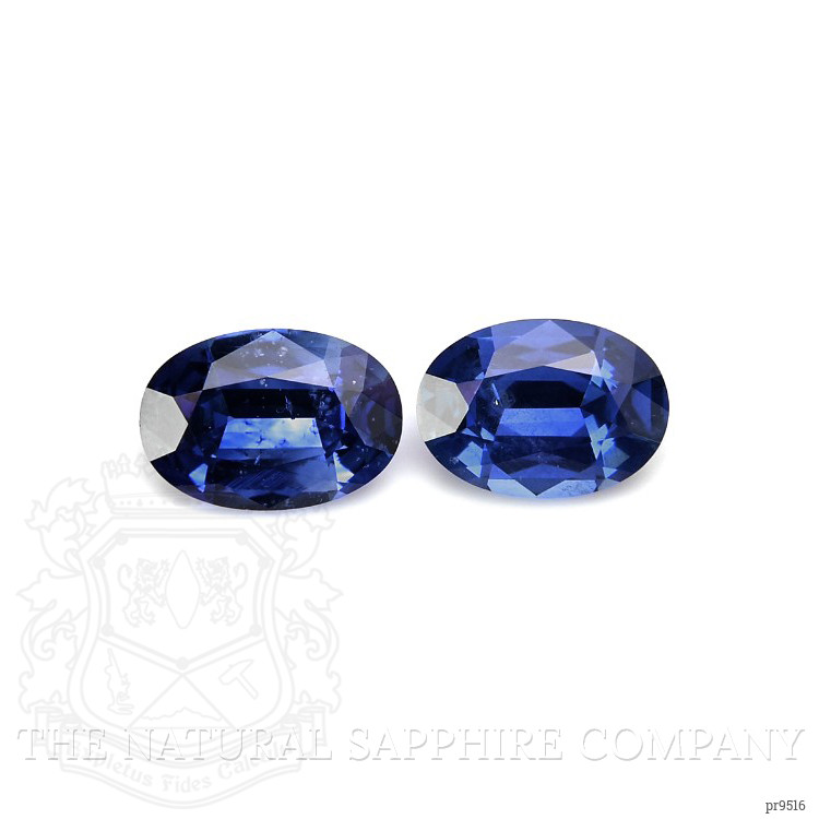 2.43 Ct.Tw. Blue Sapphire Pair from Ceylon (Sri Lanka)