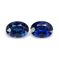 3.26 Ct.Tw.Total Carat Weight Blue Sapphire Pair from Ceylon (Sri Lanka) Video