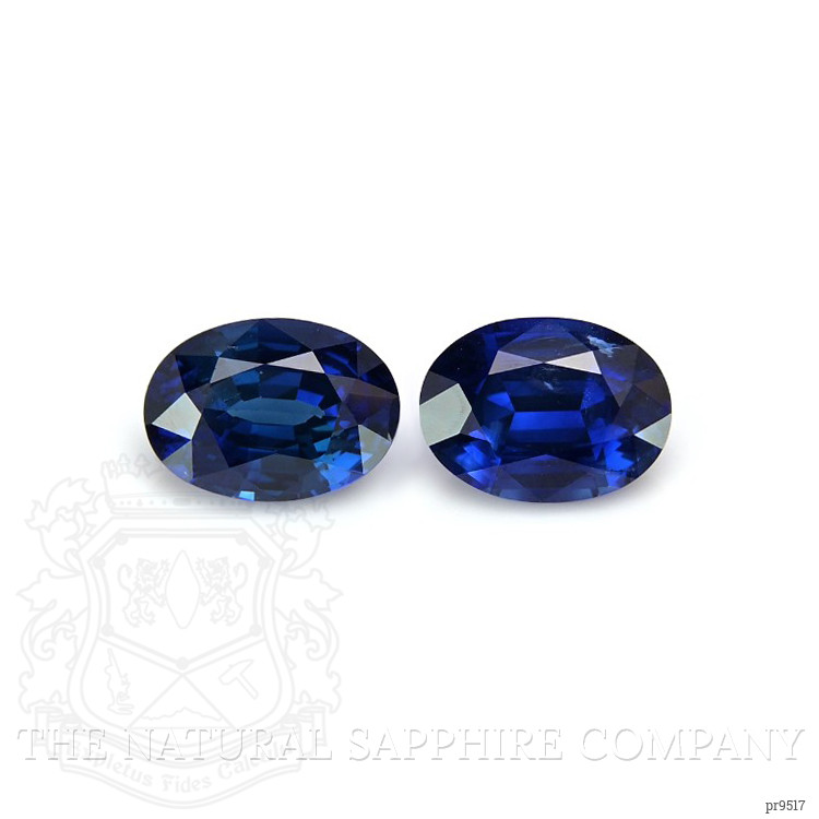 3.26 Ct.Tw. Blue Sapphire Pair from Ceylon (Sri Lanka)