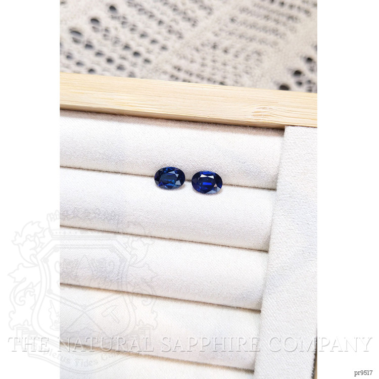 3.26 Ct.Tw. Blue Sapphire Pair from Ceylon (Sri Lanka)