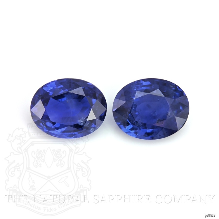 4.17 Ct.Tw. Blue Sapphire Pair from Ceylon (Sri Lanka)