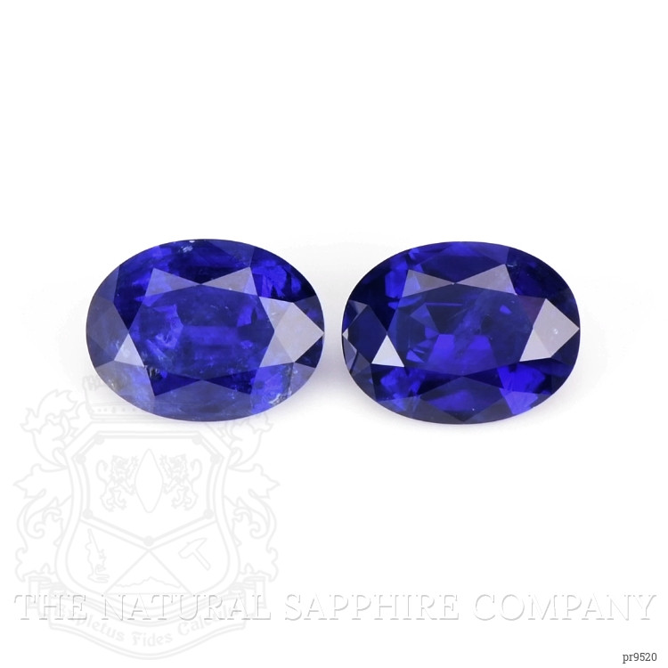 3.17 Ct.Tw. Blue Sapphire Pair from Ceylon (Sri Lanka)