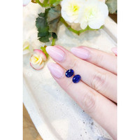 3.17&nbsp;Ct.Tw.Total Carat Weight Blue Sapphire Pair from Ceylon (Sri Lanka) Life Style