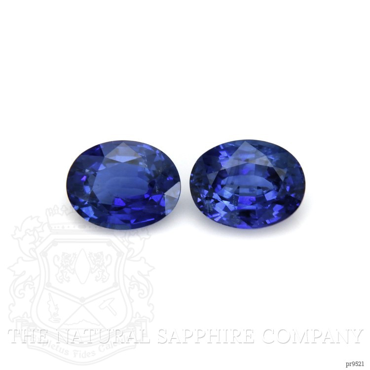 3.36 Ct.Tw. Blue Sapphire Pair from Ceylon (Sri Lanka)