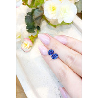 3.36&nbsp;Ct.Tw.Total Carat Weight Blue Sapphire Pair from Ceylon (Sri Lanka) Life Style