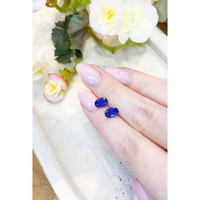 2.75&nbsp;Ct.Tw.Total Carat Weight Blue Sapphire Pair from Ceylon (Sri Lanka) Life Style