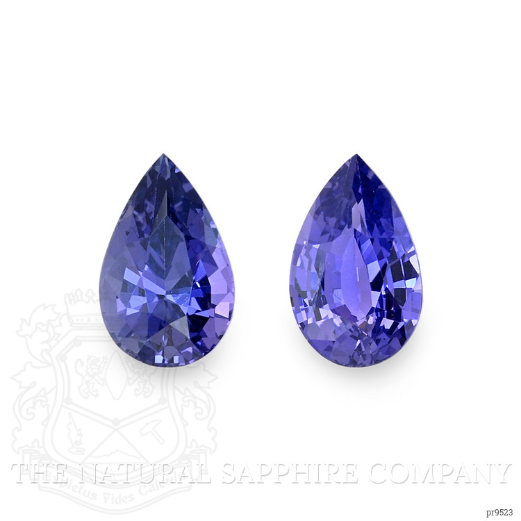 2.36 Ct.Tw. Violet Sapphire Pair from Ceylon (Sri Lanka)