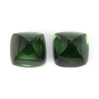 2.10 Ct.Tw.Total Carat Weight Cabochon Tourmaline Pair from Mozambique Video