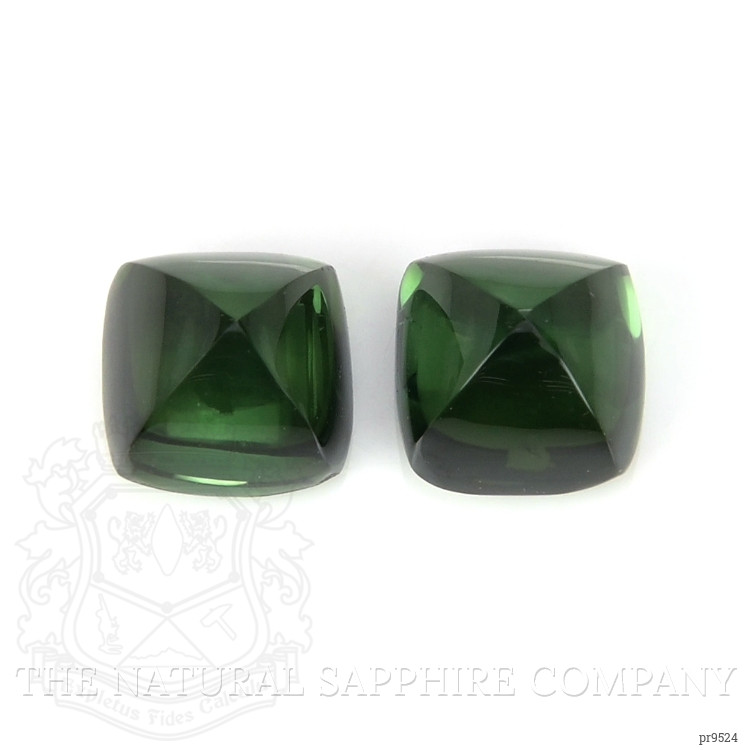 2.10 Ct.Tw. Cabochon Tourmaline Pair from Mozambique