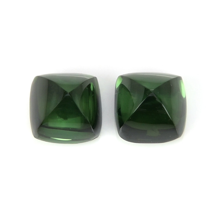 2.10 Ct.Tw. Cabochon Tourmaline Pair from Mozambique