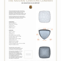 2.10 Ct.Tw.Total Carat Weight Cabochon Tourmaline Pair from Mozambique 3 D Scan Report