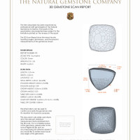 2.10 Ct.Tw.Total Carat Weight Cabochon Tourmaline Pair from Mozambique 3 D Scan Report