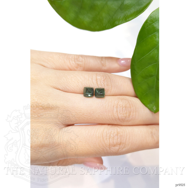 2.54 Ct.Tw. Cabochon Tourmaline Pair from Mozambique