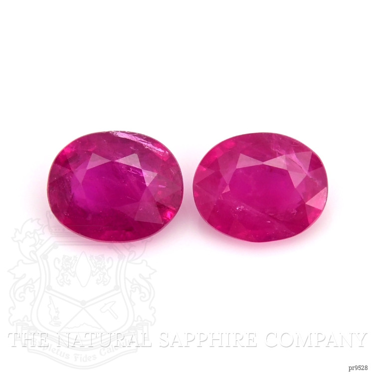 1.40 Ct.Tw. Reddish Pink Sapphire Pair from Tanzania