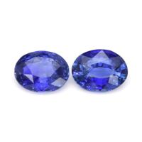 6.17&nbsp;Ct.Tw.Total Carat Weight Blue Sapphire Pair from Ceylon (Sri Lanka) Video