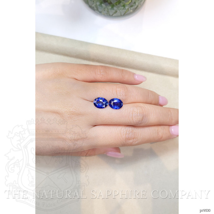 6.17 Ct.Tw. Blue Sapphire Pair from Ceylon (Sri Lanka)