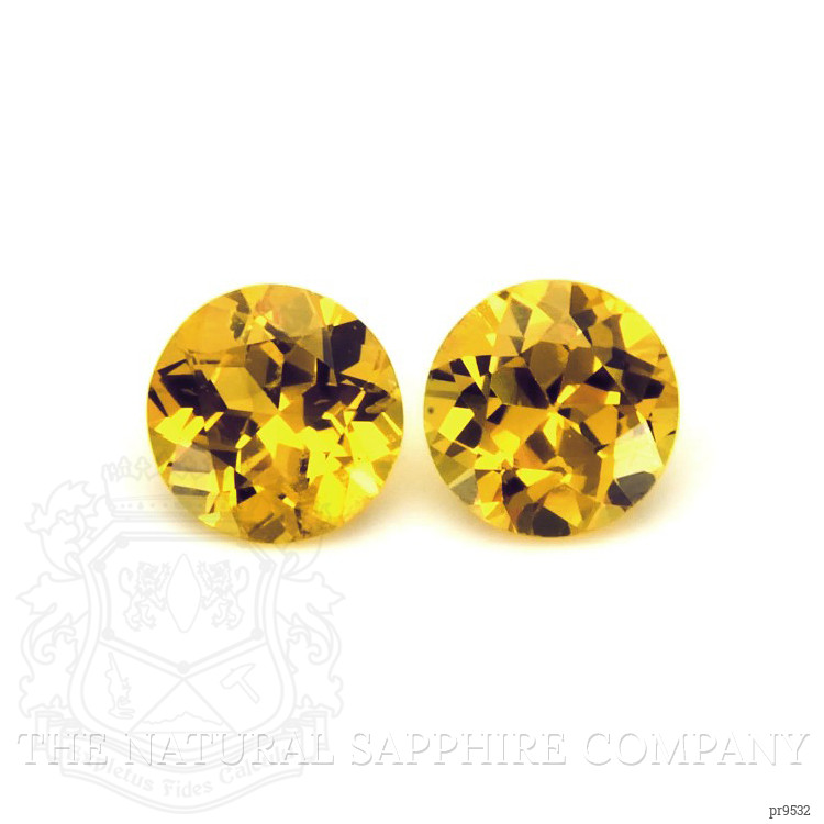 1.09 Ct.Tw. Yellow Sapphire Pair from Ceylon (Sri Lanka)