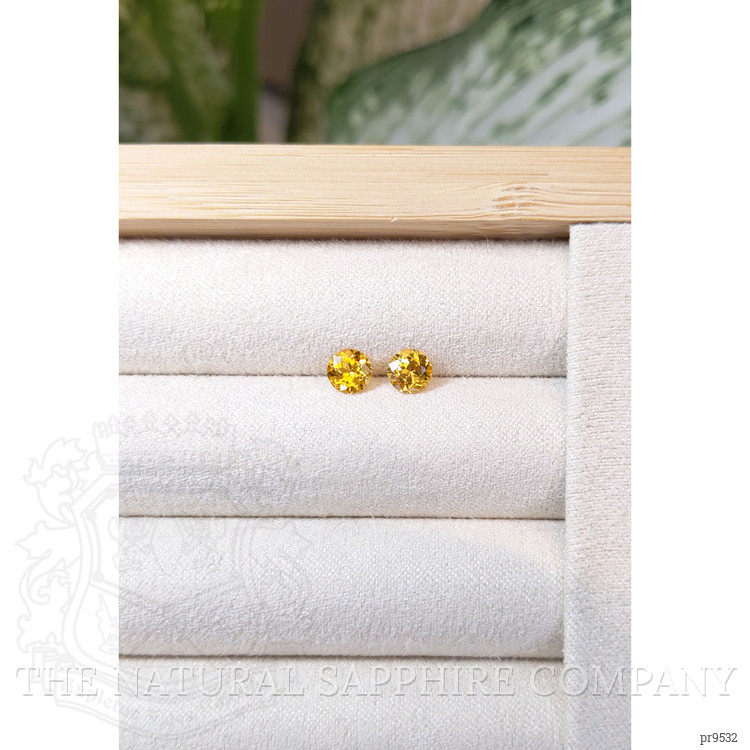 1.09 Ct.Tw. Yellow Sapphire Pair from Ceylon (Sri Lanka)