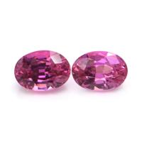 0.78&nbsp;Ct.Tw.Total Carat Weight Pink Sapphire Pair from Ceylon (Sri Lanka) Video