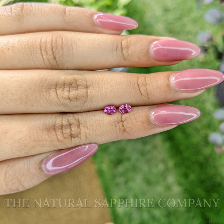 0.78 Ct.Tw. Pink Sapphire Pair from Ceylon (Sri Lanka)