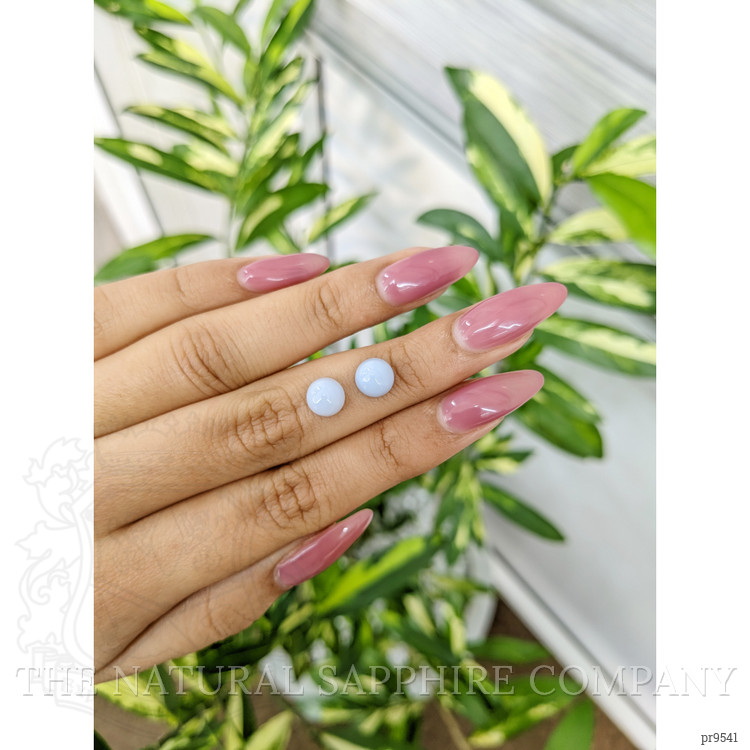 2.84 Ct.Tw. Cabochon White Opal Pair from Australia