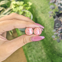 19.73 Ct.Tw.Total Carat Weight Cabochon Rhodochrosite Pair from Australia Life Style