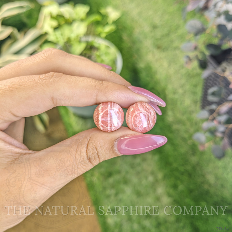 19.73 Ct.Tw. Cabochon Rhodochrosite Pair from Australia