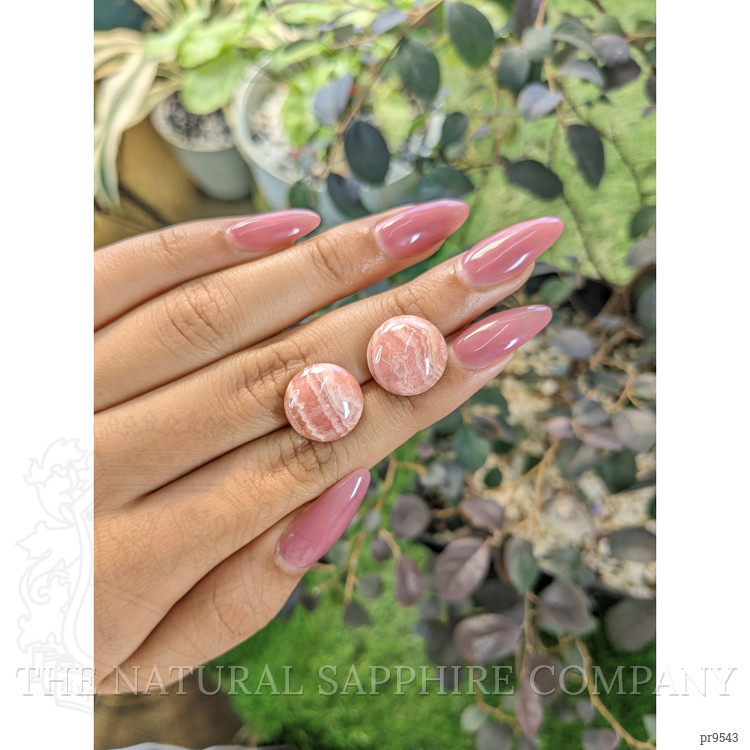 19.73 Ct.Tw. Cabochon Rhodochrosite Pair from Australia