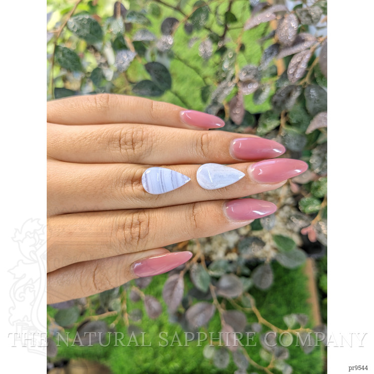 8.21 Ct.Tw. Cabochon Agate Pair from Namibia