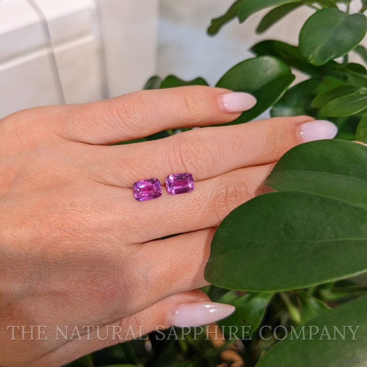 3.18 Ct.Tw. Pink Sapphire Pair from Ceylon (Sri Lanka)
